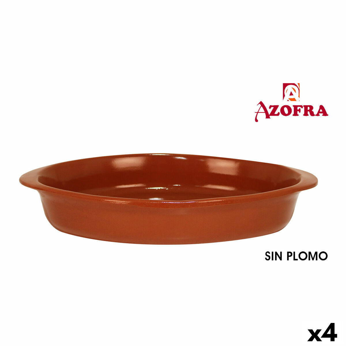 Cazuela Azofra Barro cocido Marrón (23 x 21 x 14 cm)